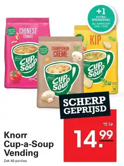 Sligro Knorr Cup-a-Soup Vending aanbieding