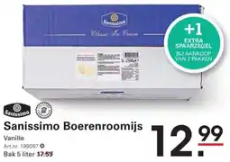 Sligro Sanissimo Boerenroomijs Vanille aanbieding
