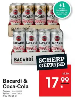 Sligro Bacardi & Coca-Cola aanbieding