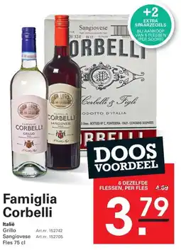 Sligro Famiglia Corbelli aanbieding