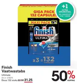 Sligro Finish Vaatwastabs Ultimate aanbieding