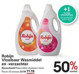 Sligro Robijn Vloeibaar Wasmiddel en Verzachter aanbieding