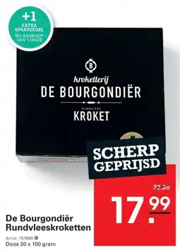 Sligro De Bourgondiër Rundvleeskroketten aanbieding