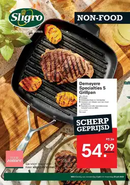 Sligro Demeyere Specialties 5 Grillpan aanbieding