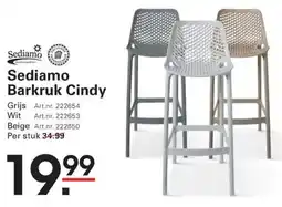 Sligro Sediamo Barkruk Cindy aanbieding