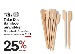 Sligro Take Dis Bamboe pinprikker aanbieding