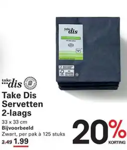Sligro Take Dis Servetten 2-laags aanbieding