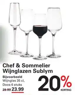 Sligro Chef & Sommelier Wijnglazen Sublym aanbieding