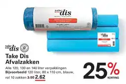 Sligro Take Dis Afvalzakken aanbieding