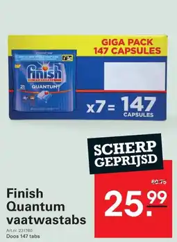 Sligro Finish Quantum vaatwastabs aanbieding