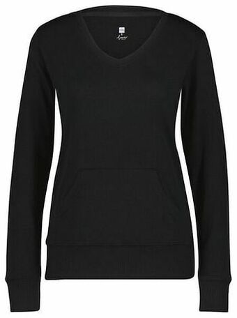 HEMA HEMA Dames Pyjamatop Viscose Zwart (zwart) aanbieding