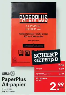 Sligro PapierPlus A4-papier aanbieding