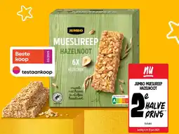 Jumbo Jumbo mueslireep hazelnoot aanbieding