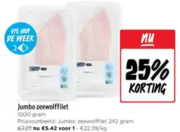 Jumbo Jumbo zeewolffilet aanbieding