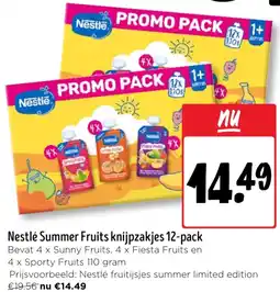 Jumbo Nestlé Summer Fruits knijpzakjes aanbieding