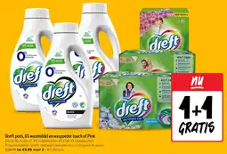 Jumbo Dreft pods, 0% wasmiddel en waspoeder touch of Pink aanbieding