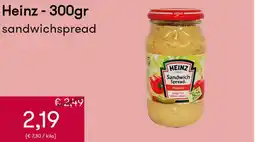Peltri Heinz sandwichspread aanbieding