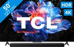 Coolblue TCL 50 Led P61K 4K (2025) + TCL S45H 2.0 Soundbar aanbieding