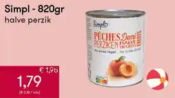 Peltri Simpl halve perzik aanbieding