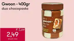 Peltri Gwoon duo chocopasta aanbieding