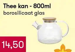 Peltri Thee kan borosilicaat glas aanbieding