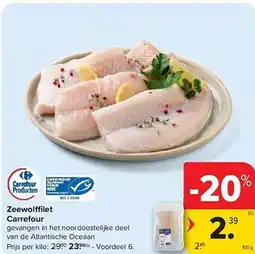 Carrefour Zeewolffilet carrefour aanbieding
