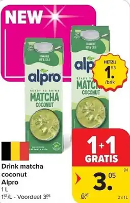 Carrefour Drink matcha coconut alpro aanbieding