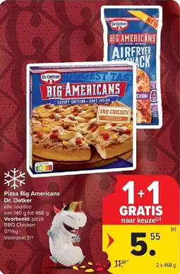 Carrefour Pizza big americans dr. oetker aanbieding