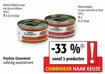 Colruyt Purina gourmet volledig assortiment aanbieding