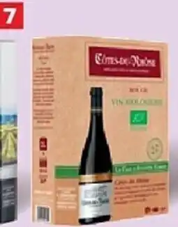 Carrefour Frankrijk côtes du rhône la cave d'augustin florent bio aanbieding
