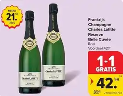 Carrefour Frankrijk champagne charles lafitte réserve belle cuvée aanbieding