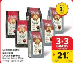 Carrefour Gemalen koffie excellent douwe egberts aanbieding