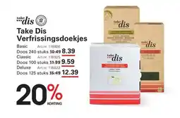 Sligro Take dis verfrissingsdoekjes aanbieding