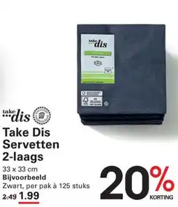 Sligro Take dis servetten 2-laags aanbieding