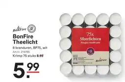 Sligro Bonfire theelicht aanbieding