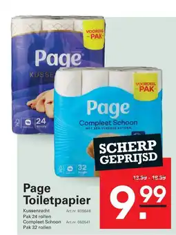 Sligro Page toiletpapier aanbieding
