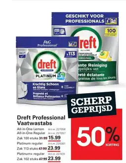Sligro Dreft professional vaatwastabs aanbieding