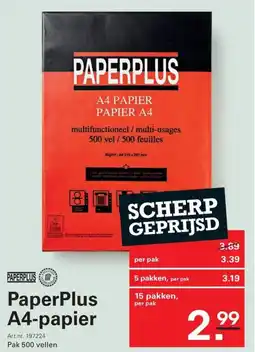 Sligro Paperplus a4 papier aanbieding