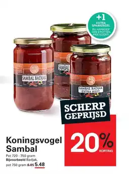 Sligro Koningsvogel sambal aanbieding