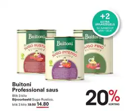 Sligro Buitoni professional saus aanbieding