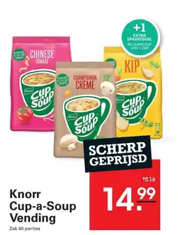 Sligro Knorr cup-a-soup vending aanbieding