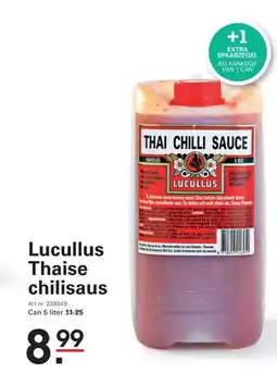 Sligro Lucullus thaise chilisaus aanbieding