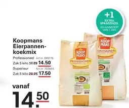 Sligro Koopmans eierpannen- koekmix aanbieding