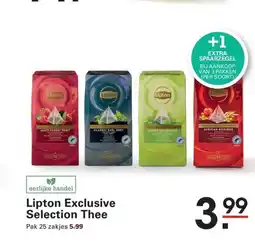 Sligro Lipton exclusive selection thee aanbieding