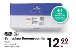 Sligro Sanissimo boerenroomijs aanbieding