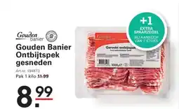 Sligro Gouden banier ontbijtspek gesneden aanbieding