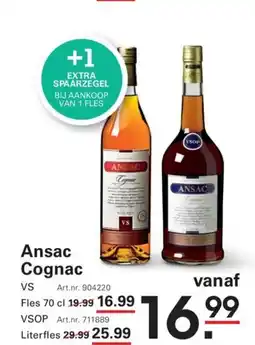 Sligro Ansac cognac aanbieding