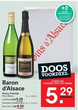 Sligro Baron d'alsace aanbieding