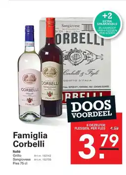 Sligro Famiglia corbelli aanbieding