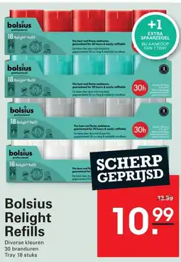 Sligro Bolsius relight refills aanbieding